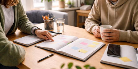 Ung borger rådgives af en specialvejleder